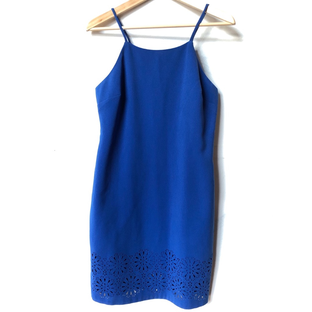 Banana Republic Blue Spaghetti Strap Sheath Dress